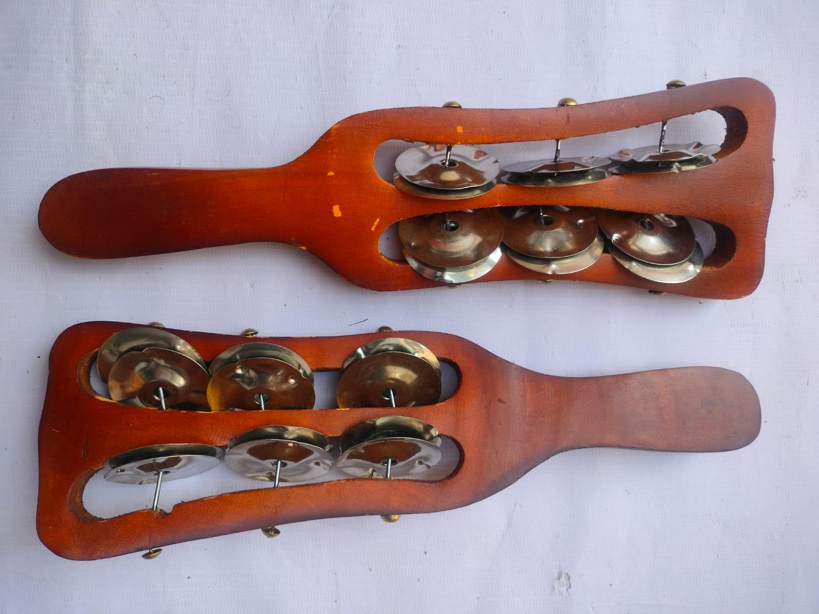 Generic Wooden Hand Taal Khartal Kartal Indian Musical Instrument